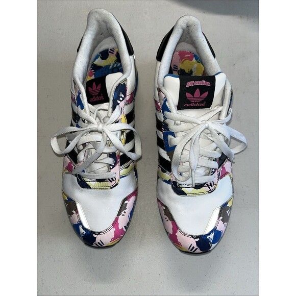 Adidas ZX 700 ORIGINALS Men Colorblock White Black Bloom Sneaker Size 10.5 main image 12